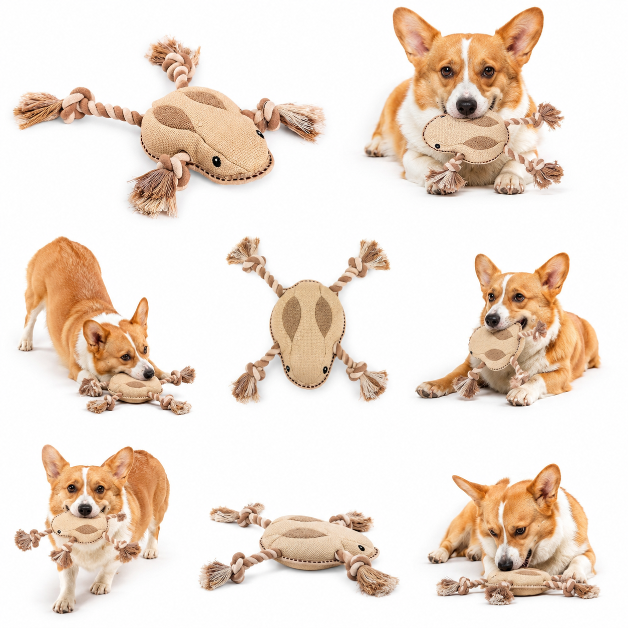 Durable Knotted Rope Dog Toy for Chewing, Tug and Interactive Play