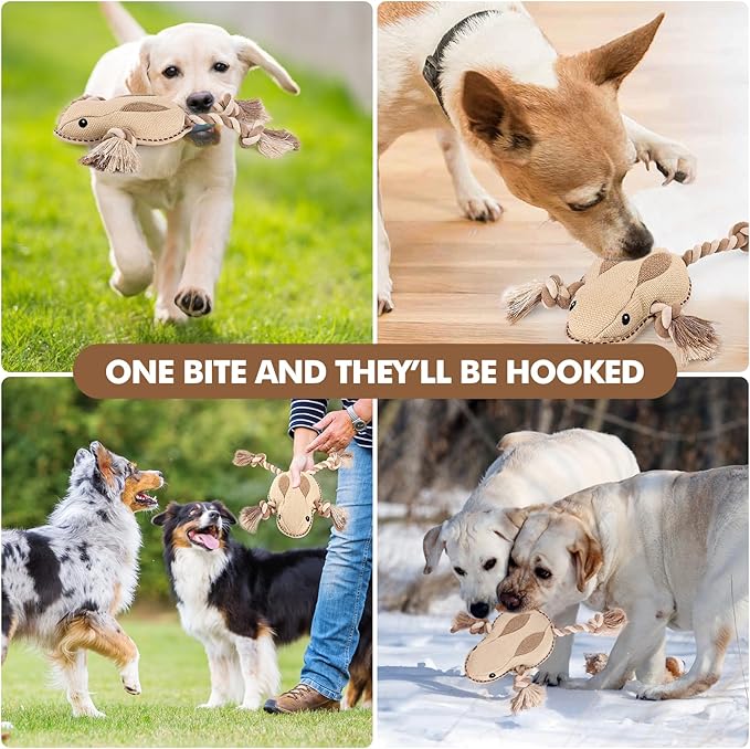 Durable Knotted Rope Dog Toy for Chewing, Tug and Interactive Play